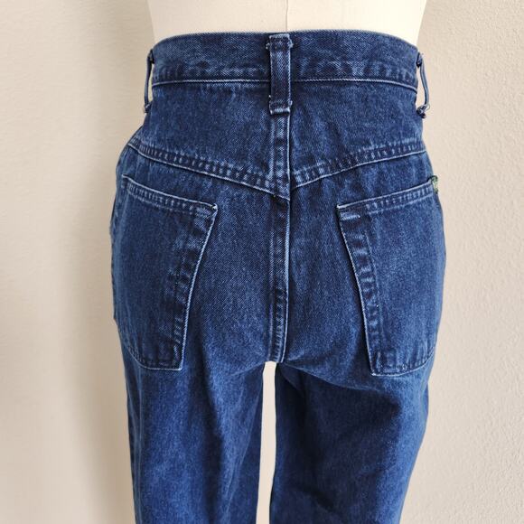 Vintage Northern Reflections Dark Wash High Waisted Mom Jeans Taper Leg Jeans 8 - Picture 7 of 8